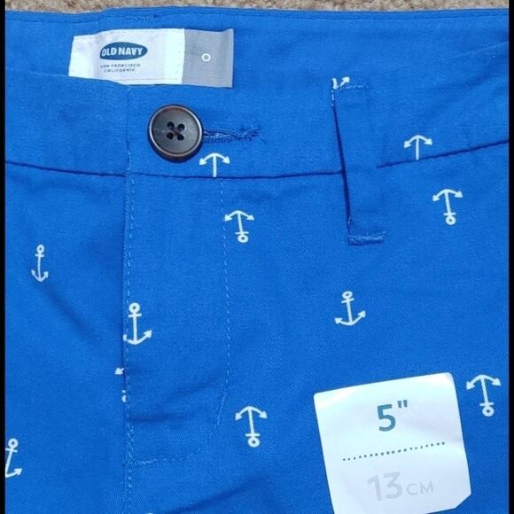 New Old Navy Mid-Rise Everyday Khaki Anchor Shorts Size 0 - Picture 3 of 4